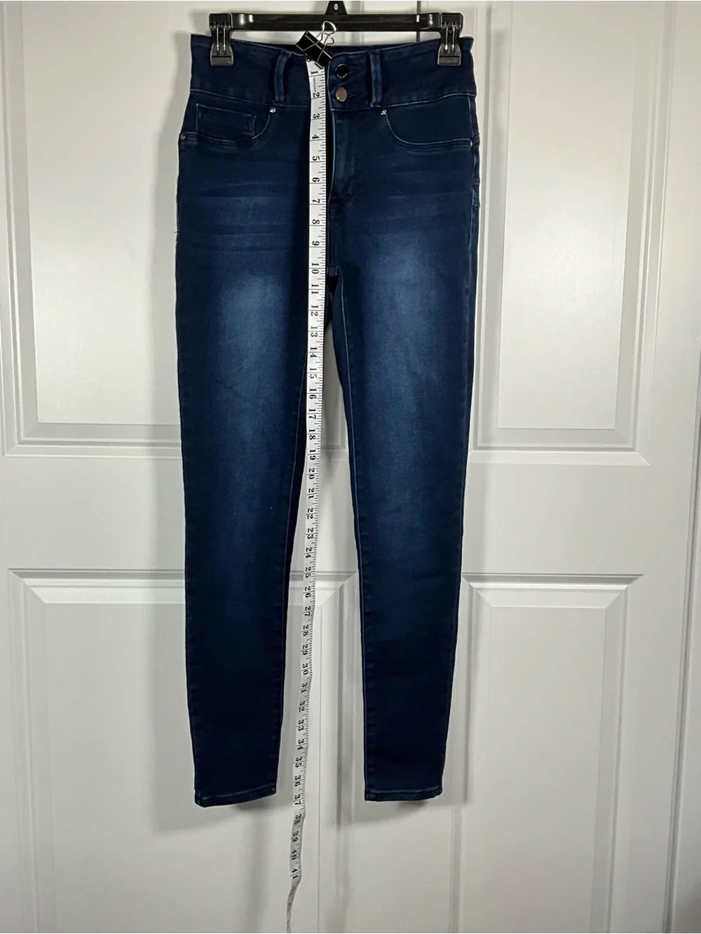 Seven7 Skinny Jeans Size 6 Dark Blue High-Rise Curvy Skinny StretchHigh Rise